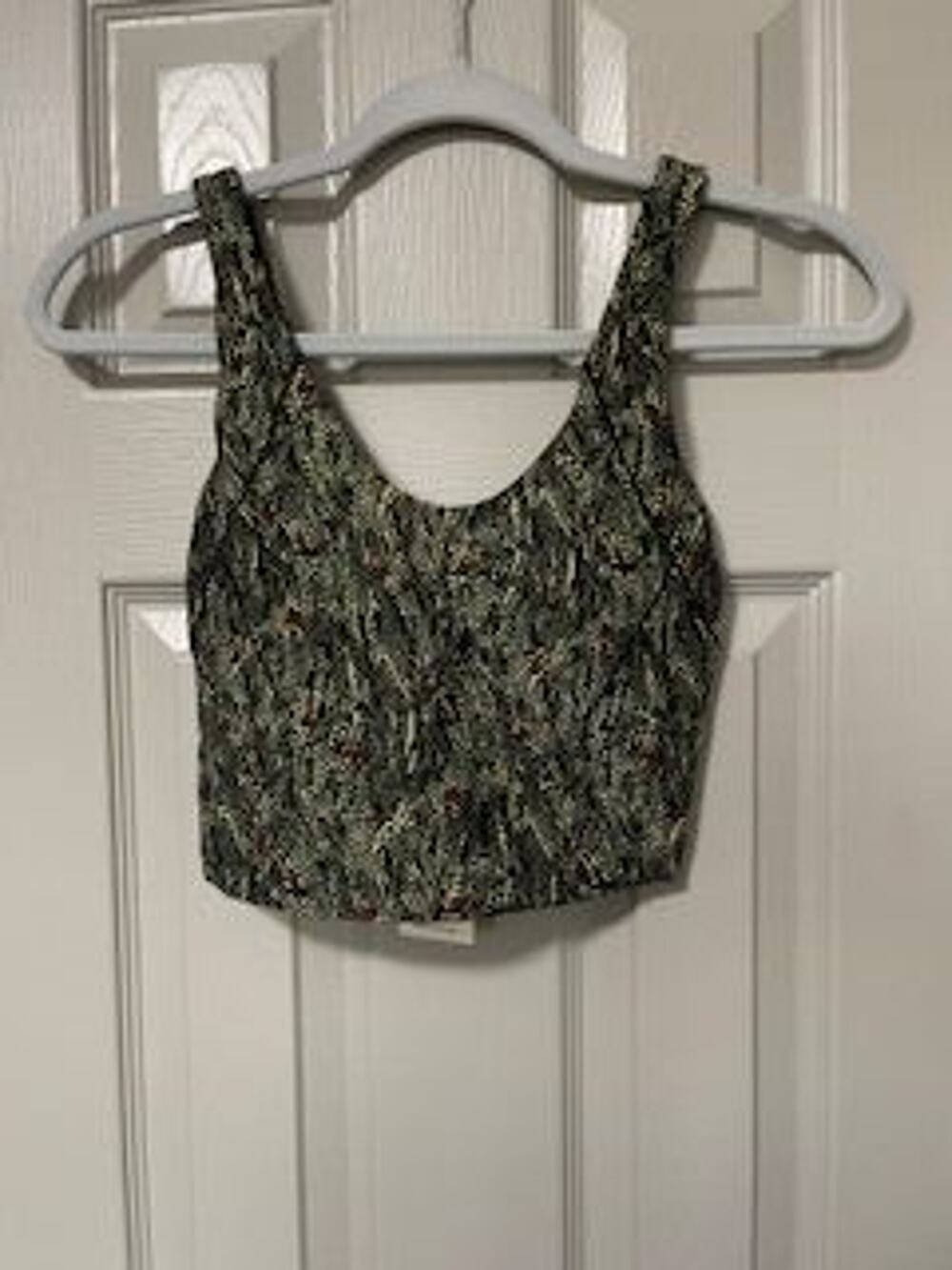 #T362 NWT Calia inspire tank low support scoop neck serpent print black size XXS